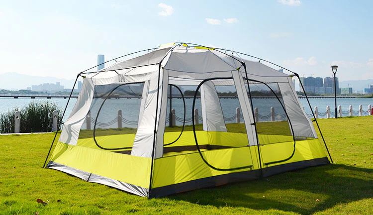 Cheap Goat Tents New Arrival! Outdoor 8 12 Person Ultra large Tent Anti UA Double Layer Waterproof Tents Outdoor Camping Large Gazebo Sun Shelter Tents 